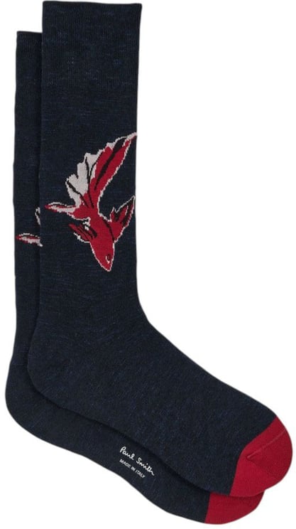 Paul Smith Chaussettes navy poisson rouge M1A 380CI U972 47 Paul Smith homme