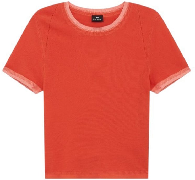 Paul Smith Maille manches courtes orange bord rose Paul Smith Femme W2R 805N V31444 19