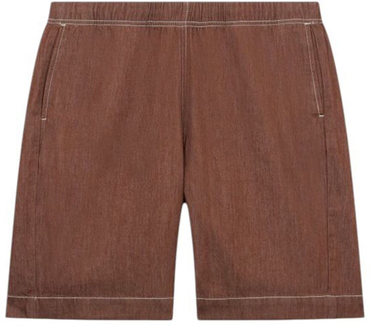 Paul Smith Bermuda chocolat surpiqué écru Paul Smith Homme M2R 699P V22615 R