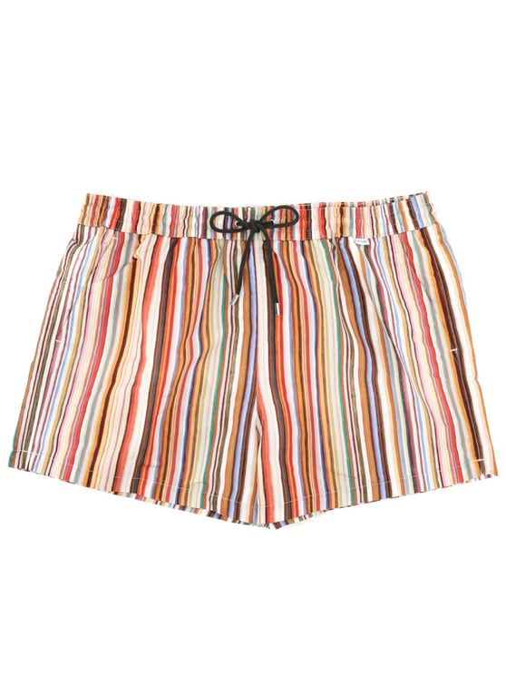 Paul Smith Painted Signature Stripe Recycled Polyester Swim Shorts