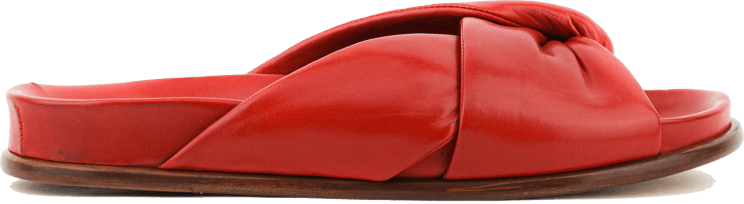Paul Warmer Twisted Nappa Sandal Lipstick