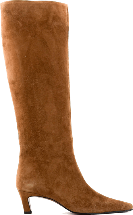 Paul Warmer Boot Kitten Heel Brandy