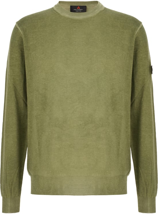 Peuterey Peuterey Olive green cotton polo shirt