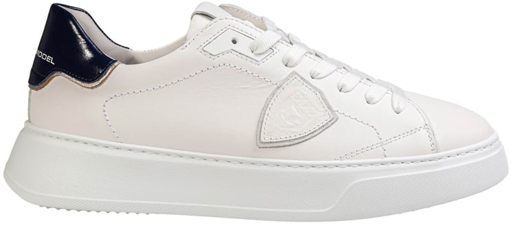 Philippe Model Philippe model btlu temple low white leather sneakers