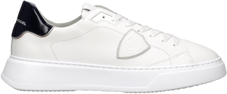 Philippe Model Sneakers Veau_Blanc Bleu Fonce'