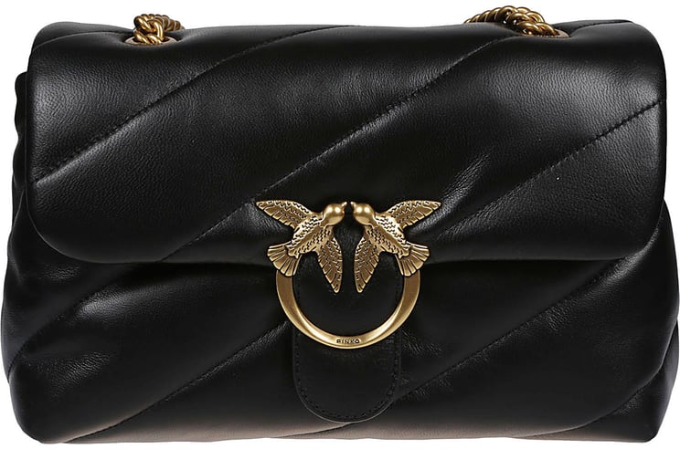 Pinko Love Classic Puff Maxi Quilt Bag Black