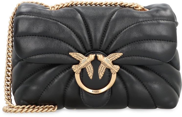 Pinko Love Puff leather mini crossbody bag