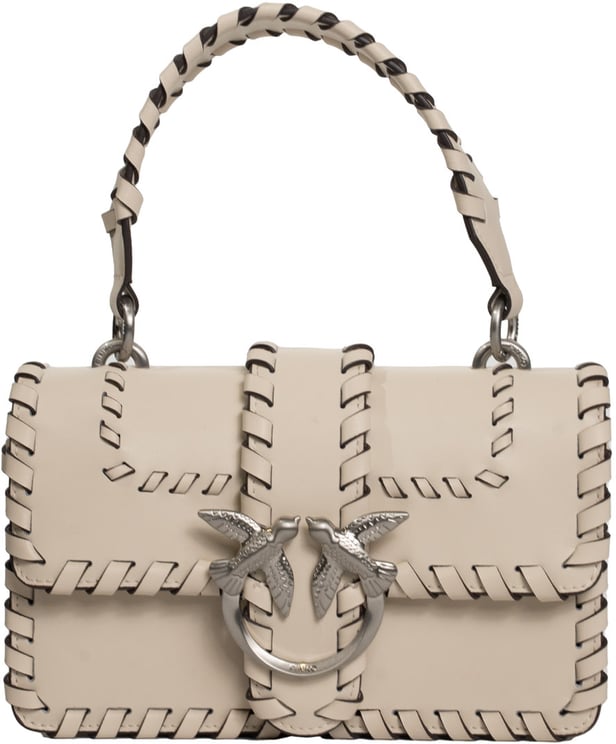 Pinko Bags Bianco Setamatt Silver