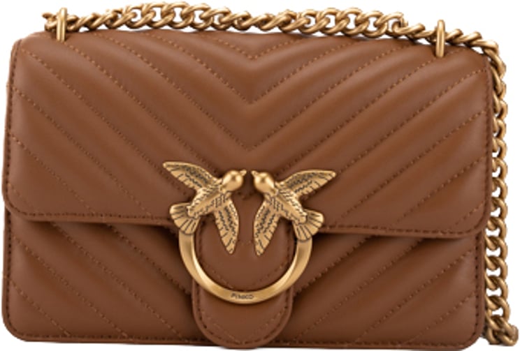 Pinko Bags Marrone Leoneantique Gold