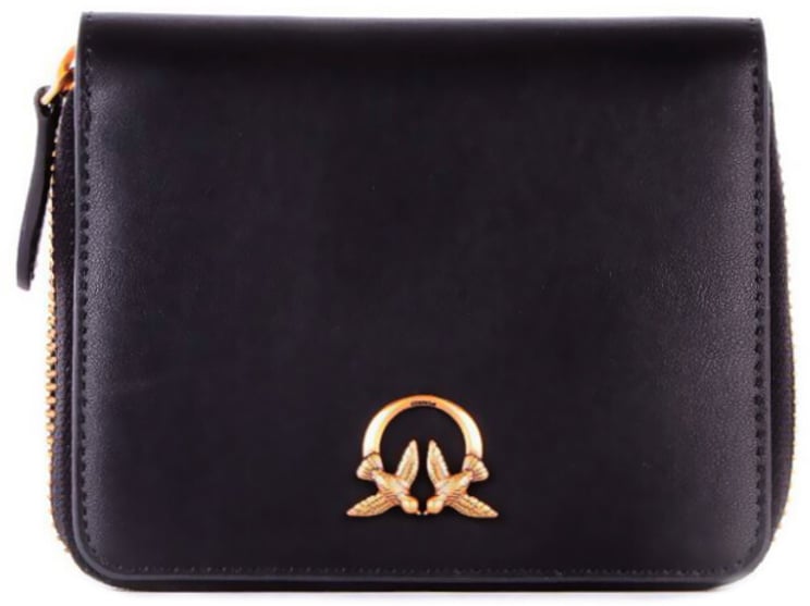Pinko Wallets Nero Gold