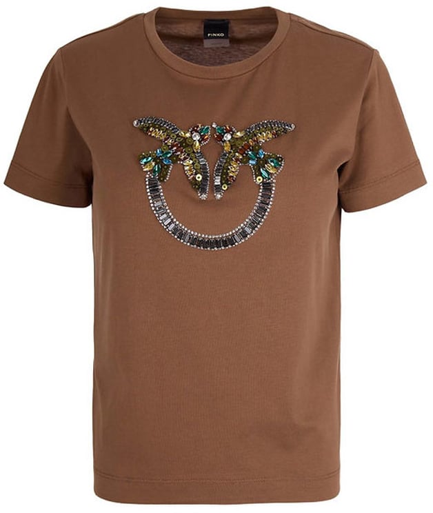 Pinko T-Shirts And Polos Brown