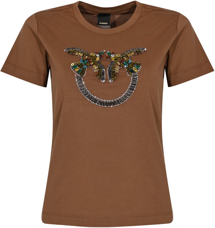 Pinko Sweaters Marrone Terra X Piante