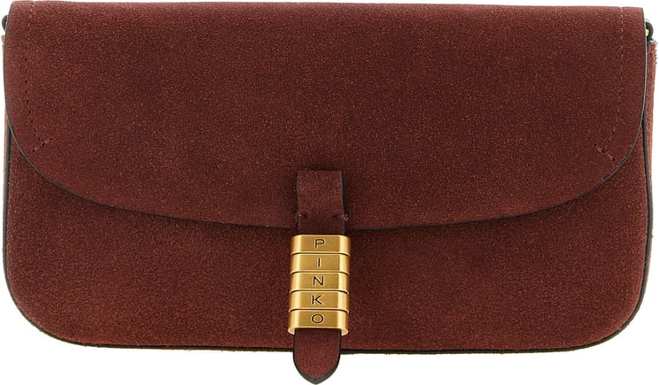 Pinko PINKO Bordeaux Cowhide Shoulder Bag