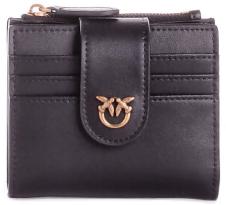 Pinko Wallets Nero Gold
