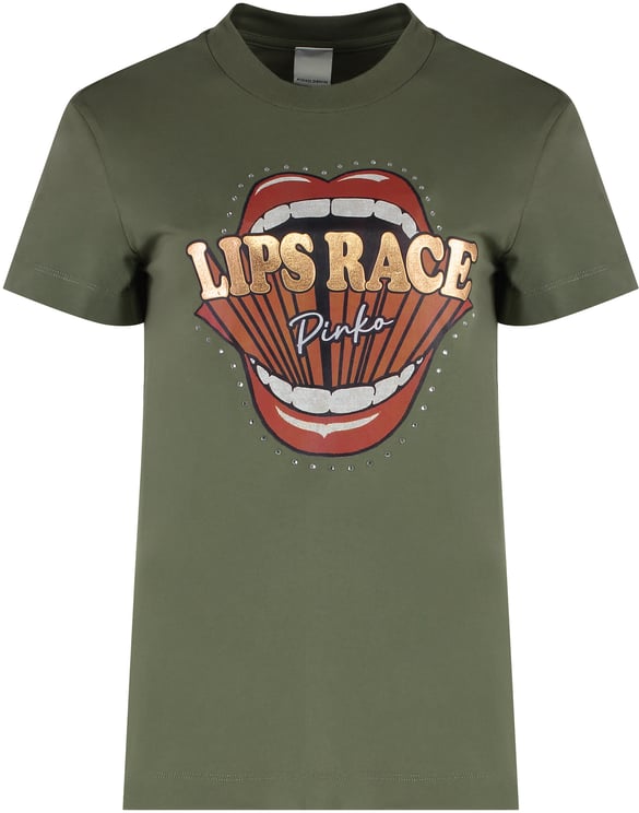 Pinko Cotton crew-neck T-shirt