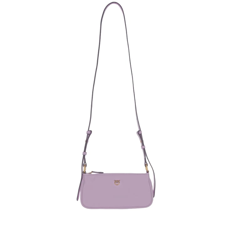 Pinko Half Moon Baguette Mini Leather Bag