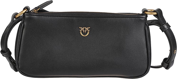 Pinko Half Moon Baguette Mini Bag Black