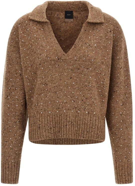 Pinko Sweaters Camel