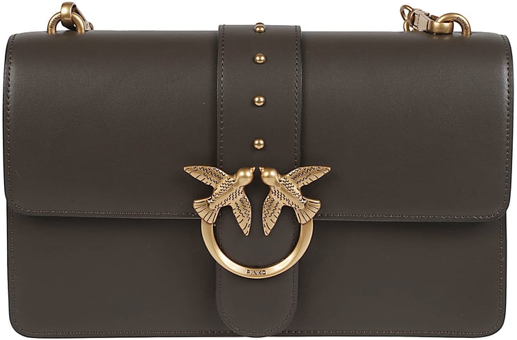 Pinko Love One Classic Bag Green
