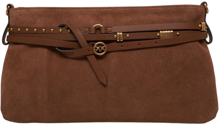 Pinko Suede shoulder bag 'Belt Bag'