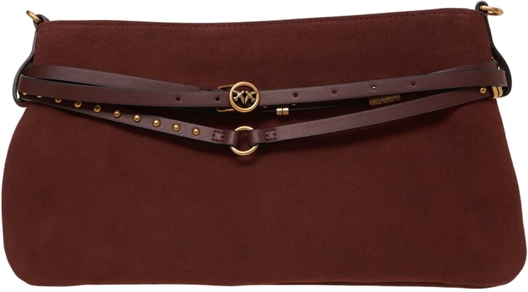Pinko Suede shoulder bag 'Belt Bag'