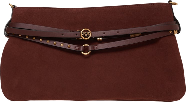 Pinko Suede shoulder bag 'Belt Bag'