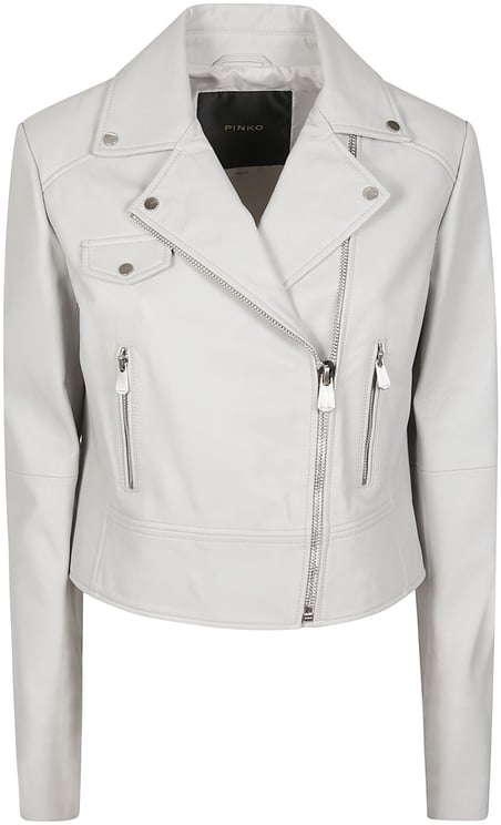 Pinko New Sensibile Biker Jacket Grey