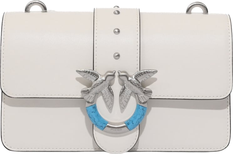Pinko Bags Bianco Nembomatt Silver