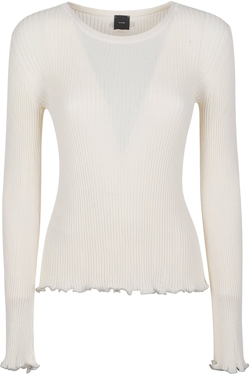 Pinko Nebbia Long Sleeve Sweater White