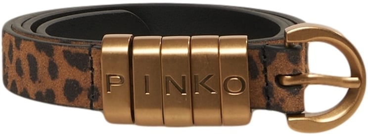Pinko Suede belt with logo