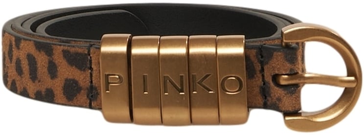 Pinko Suede belt with logo