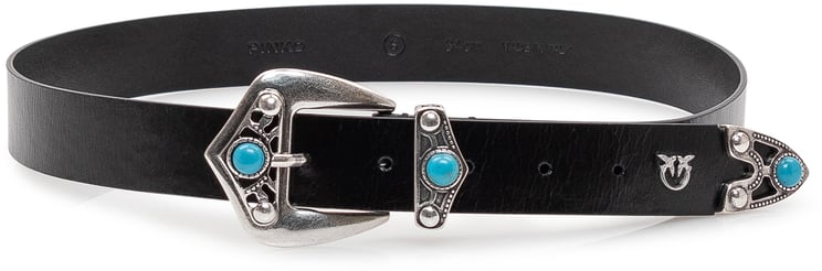 Pinko Cintura con Fibbia Decorata e Inserti