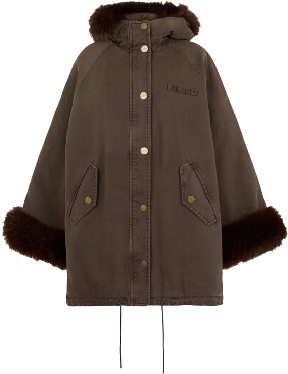 Pinko Hooded jacket and fur