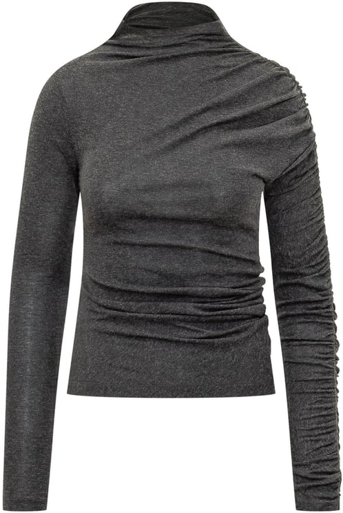 Pinko Top Loto con Drappeggio Asimmetrico