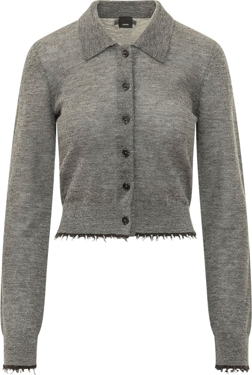 Pinko Madrid Cardigan con Bordi Sfrangiati