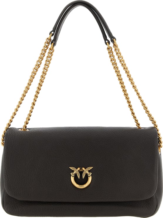 Pinko PINKO Brown Lamb Leather Shoulder Bag
