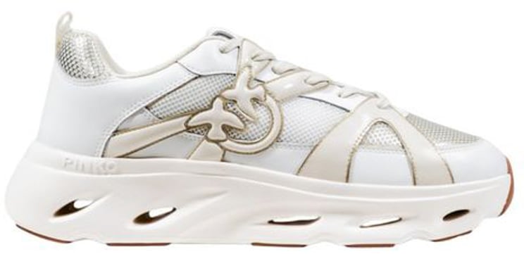 Pinko PINKO White Leather Athletic Sneakers