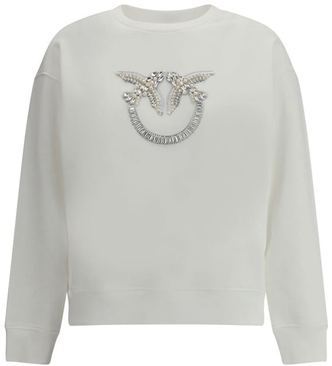 Pinko PINKO White Cotton Sweatshirt