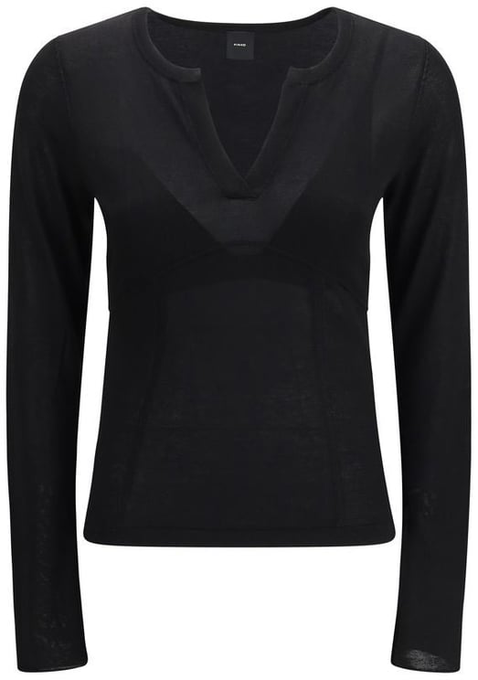 Pinko PINKO Black Viscose Sweatshirt