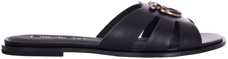 Pinko Sandals Neroantique Gold