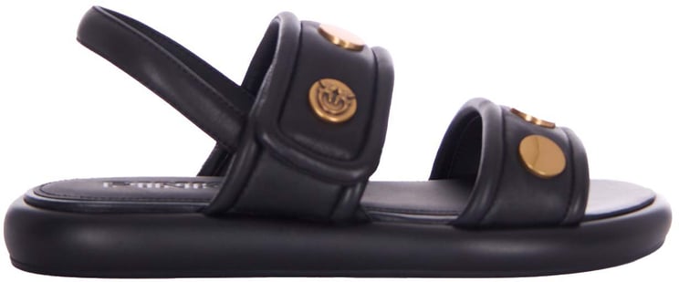 Pinko Sandals Neroantique Gold