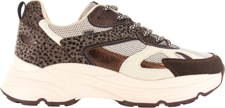 POELMAN POSH Poelman sneaker brown animal