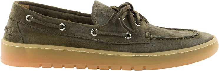 Posa Boatloafer Man Kaki Suede