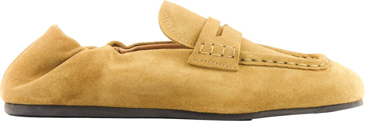 Posa Penny Loafer Square Light Camel