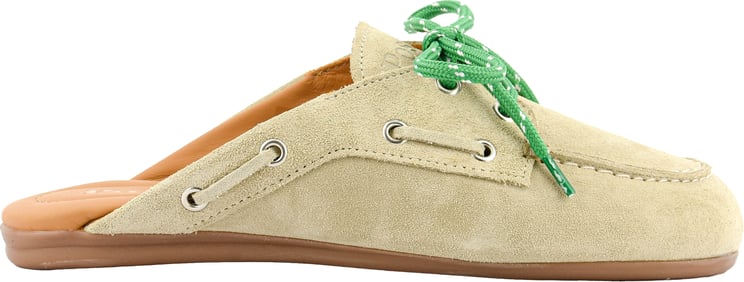 Posa Boat Loafer Mule Light Taupe