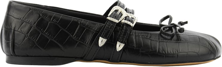 Posa Vita Ballerina Western Croco Black
