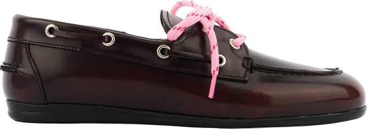 Posa Boat Loafer Brushed Burgundy