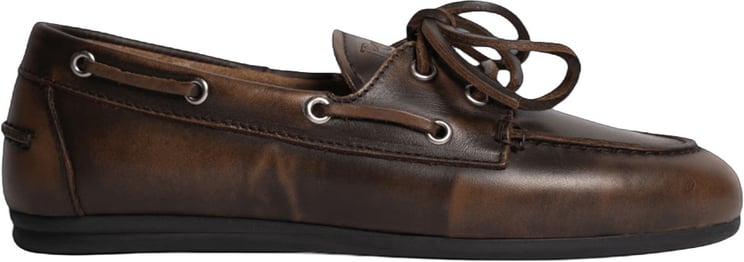 Posa BOAT LOAFERS BRUSHED LEATHER