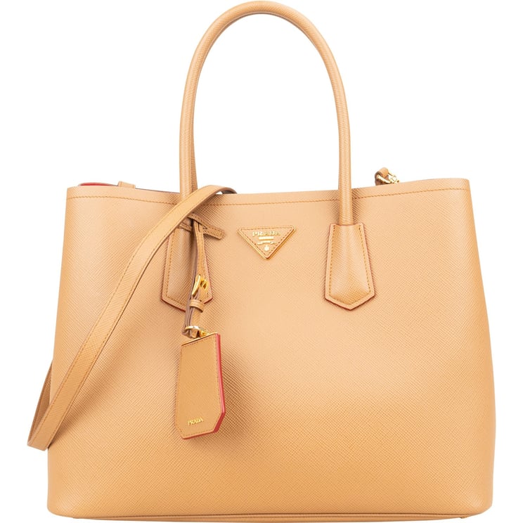 Prada Prada Saffiano Leather Double Handbag