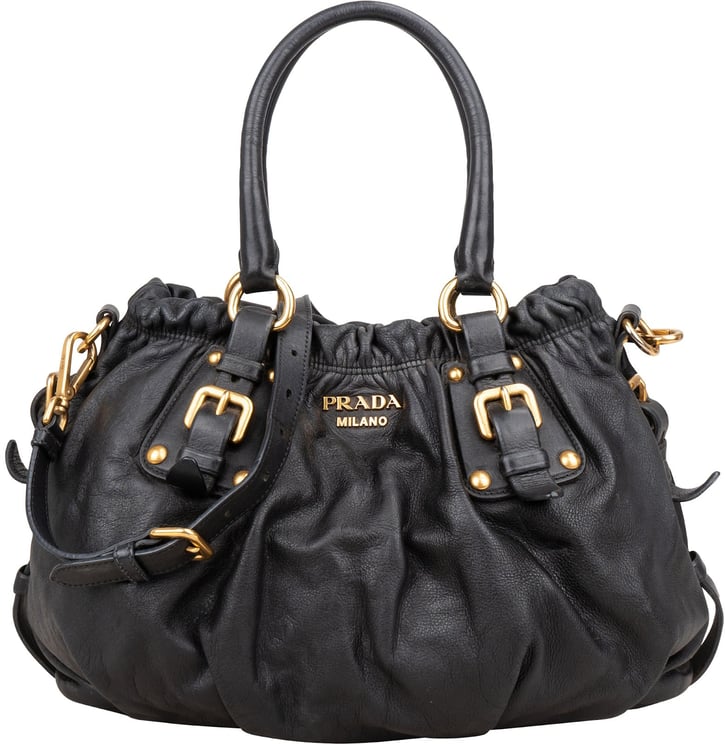 Prada Prada Nappa Leather Gaufre Satchel Handbag